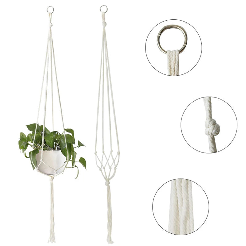 Handmade macrame plant hanger