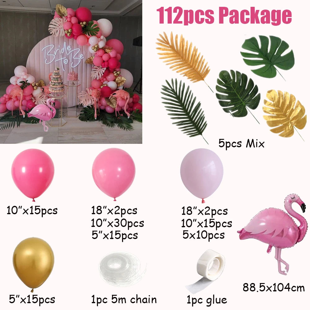 Flamingo Party Ballon Girlande Kit