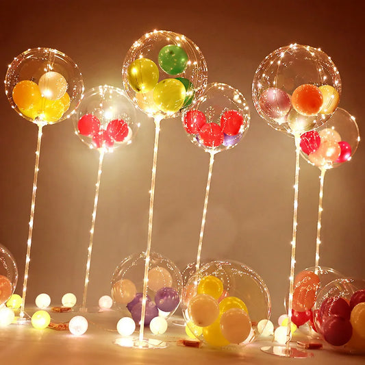 Led balloon with stand