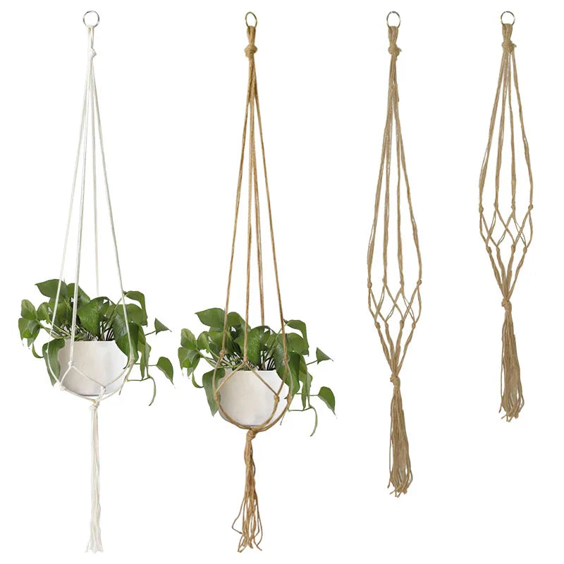 Handmade macrame plant hanger