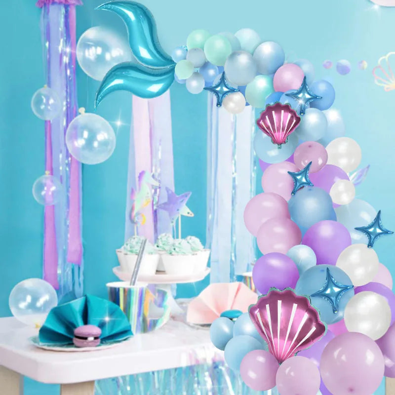 Fin Mermaid Balloon Garland