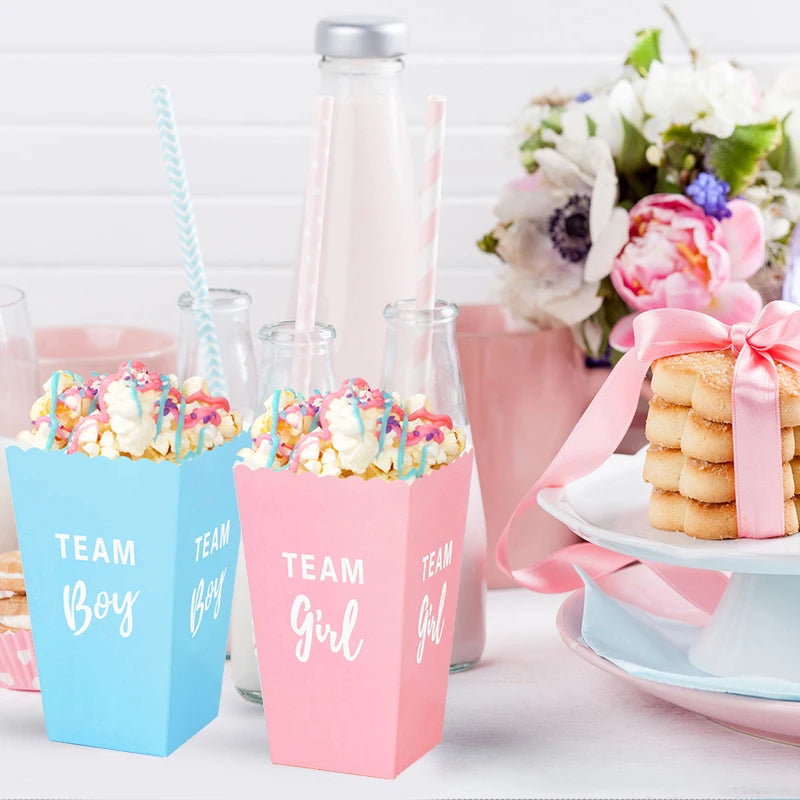 Gender Reveal Party Popcorn Box