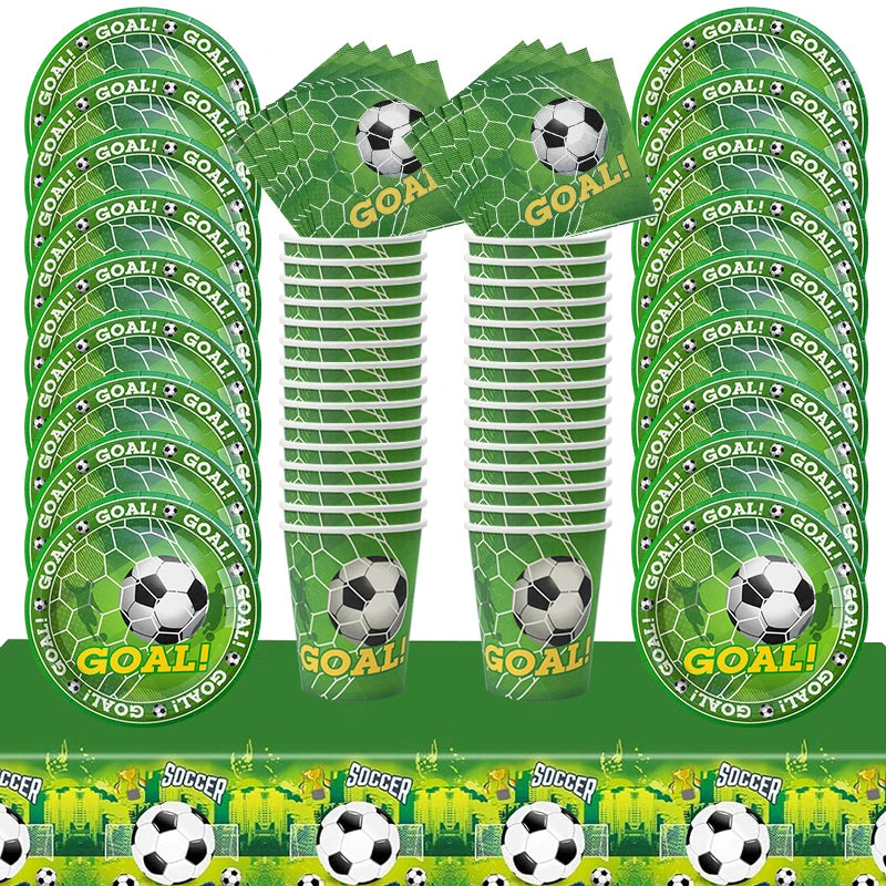 Football Party Disposable Tableware Set