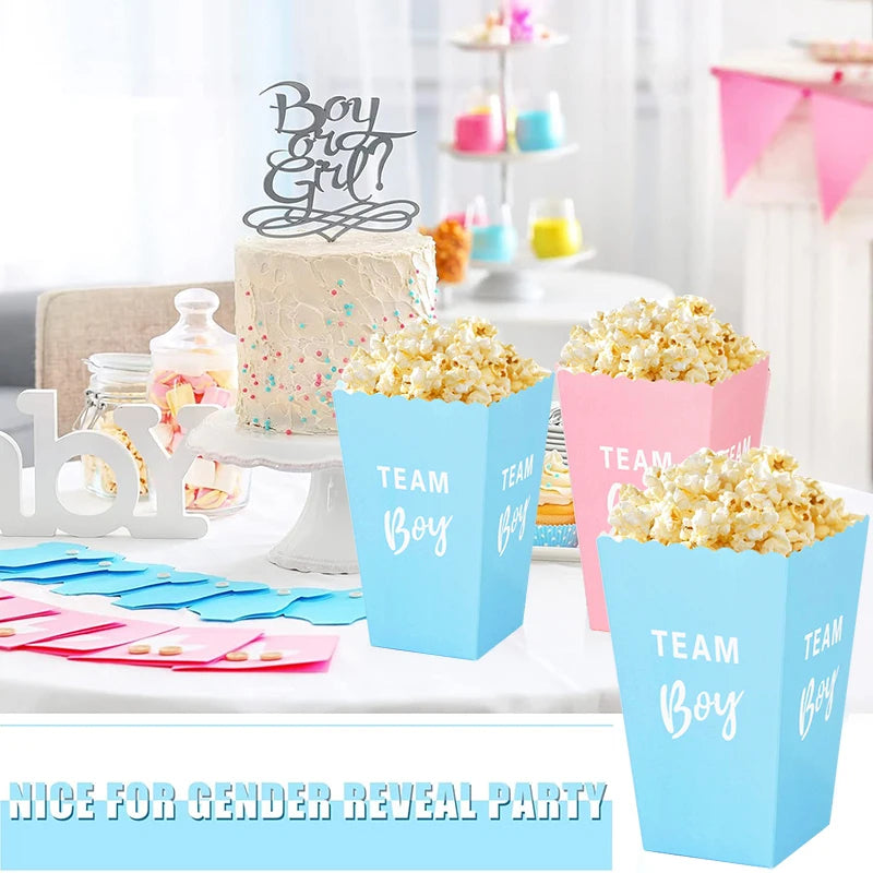 Gender Reveal Party Popcorn Box