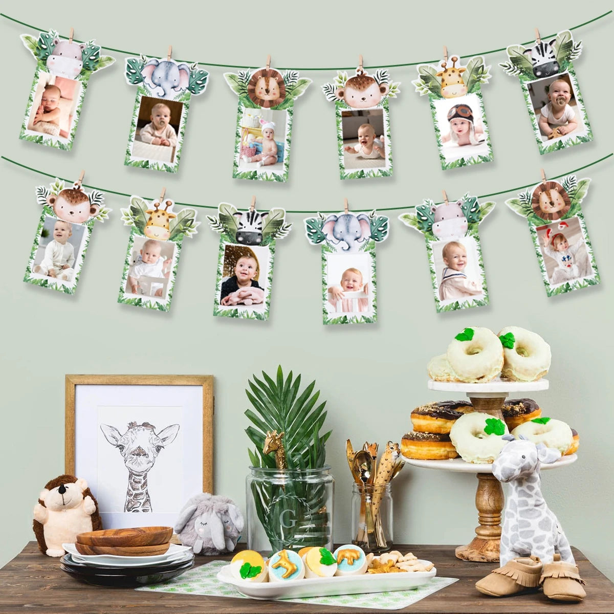 DIY Jungle Party Fotogirlande