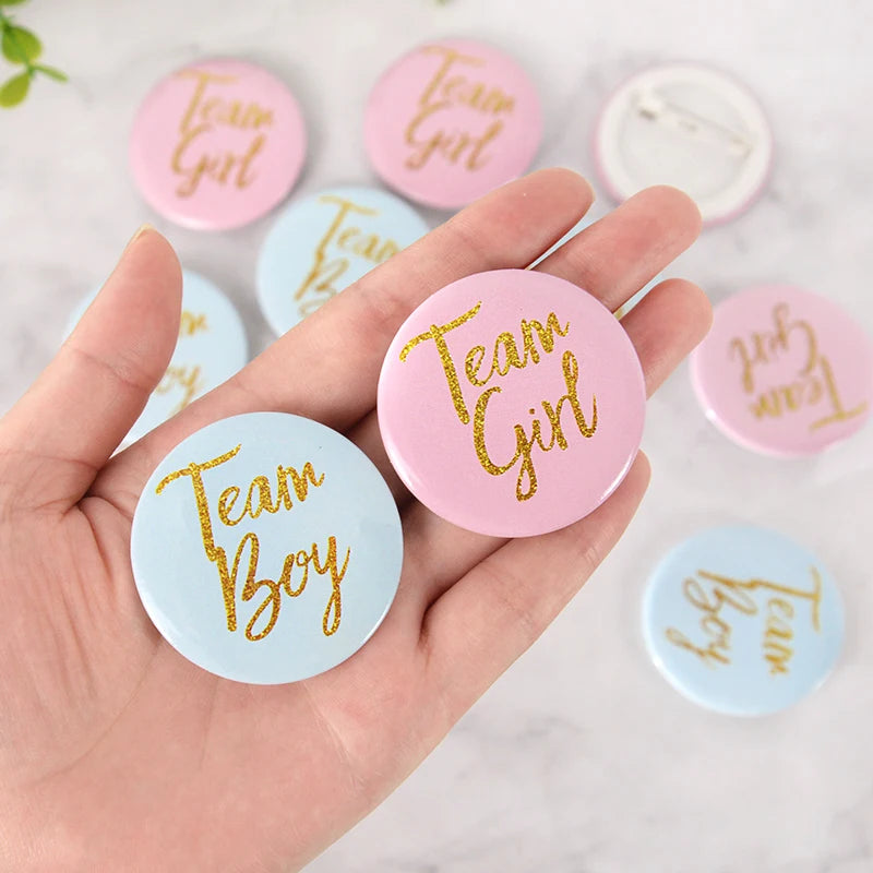 Gender Reveal Team Pins