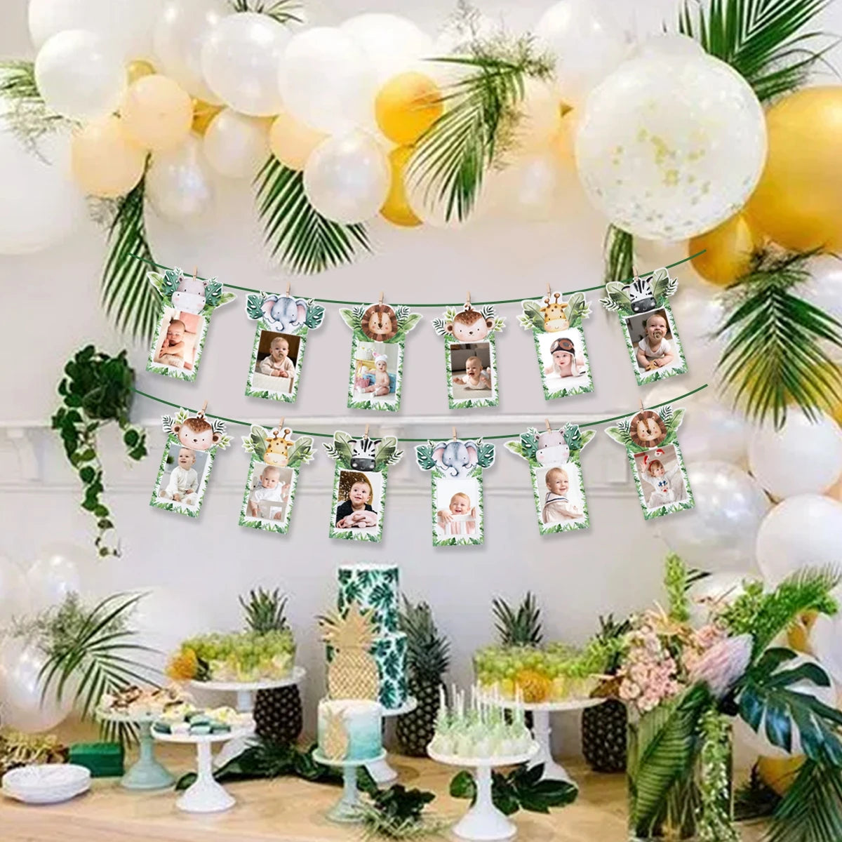 DIY Jungle Party Fotogirlande