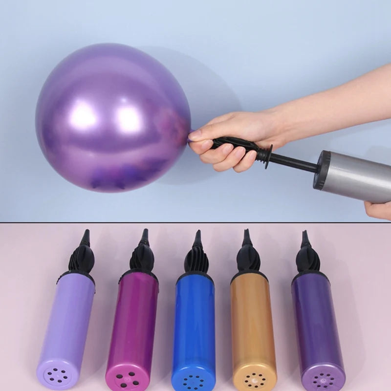 Balloon pump in different colors and sizes