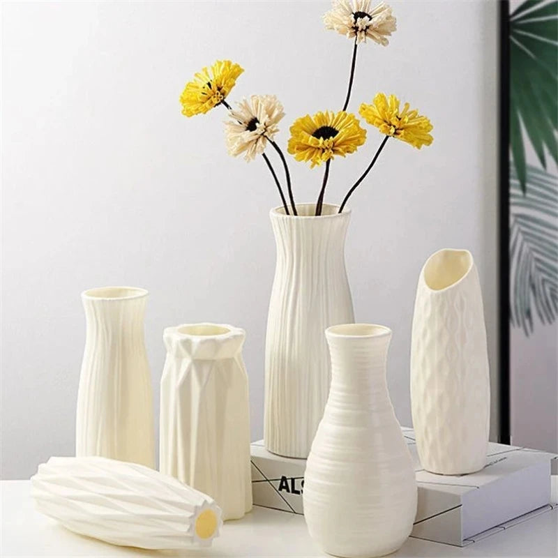 Plastic flower vase