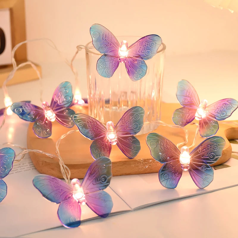 LED butterfly garland