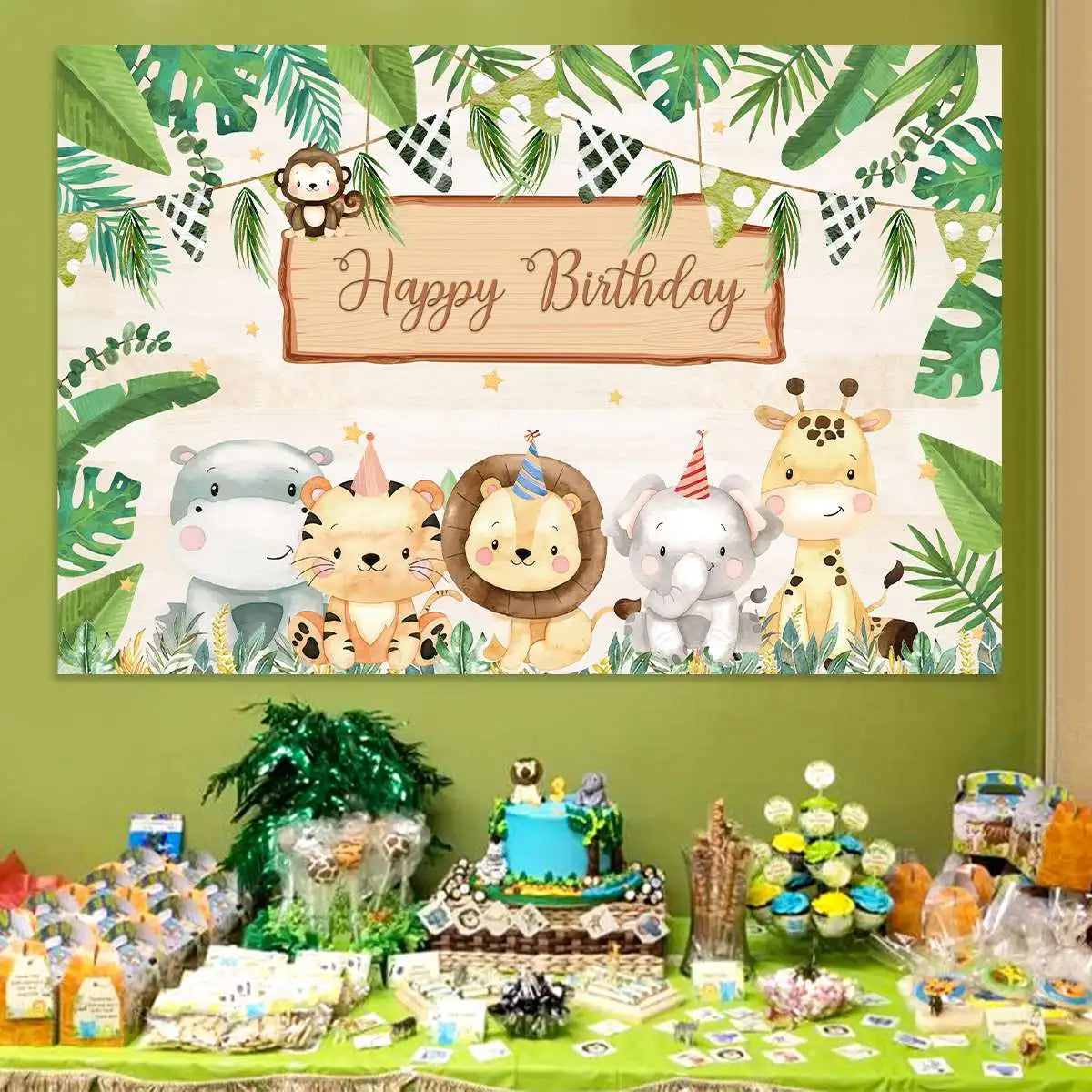 Jungle Party Backdrop