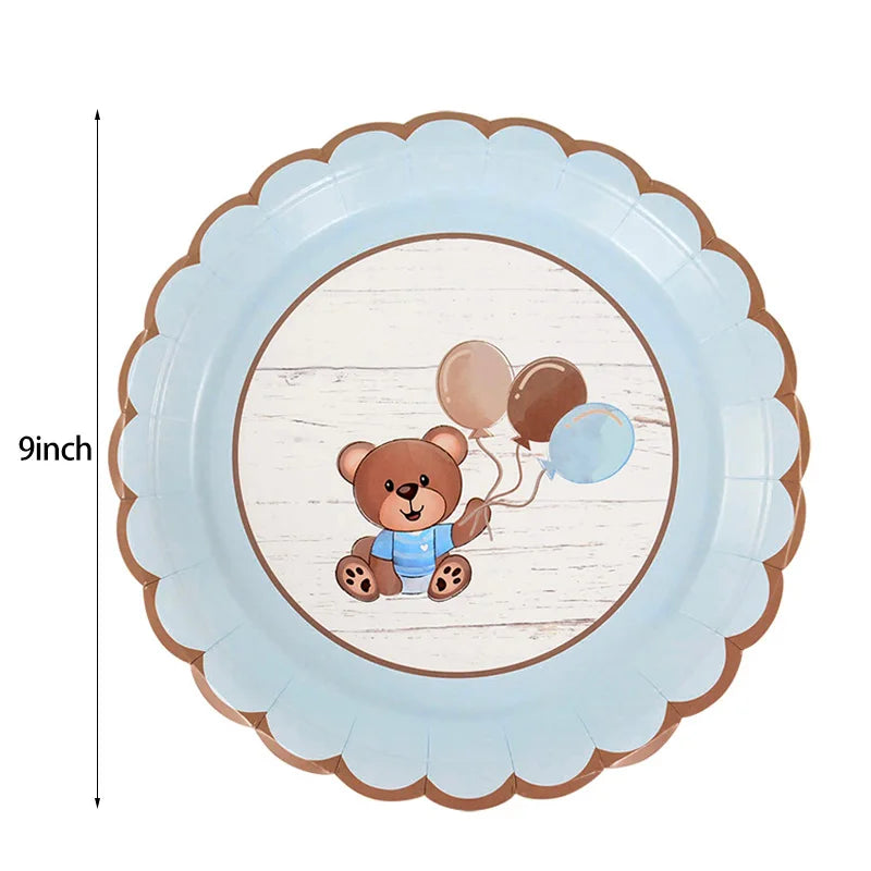 Teddy Bear Disposable Tableware Set