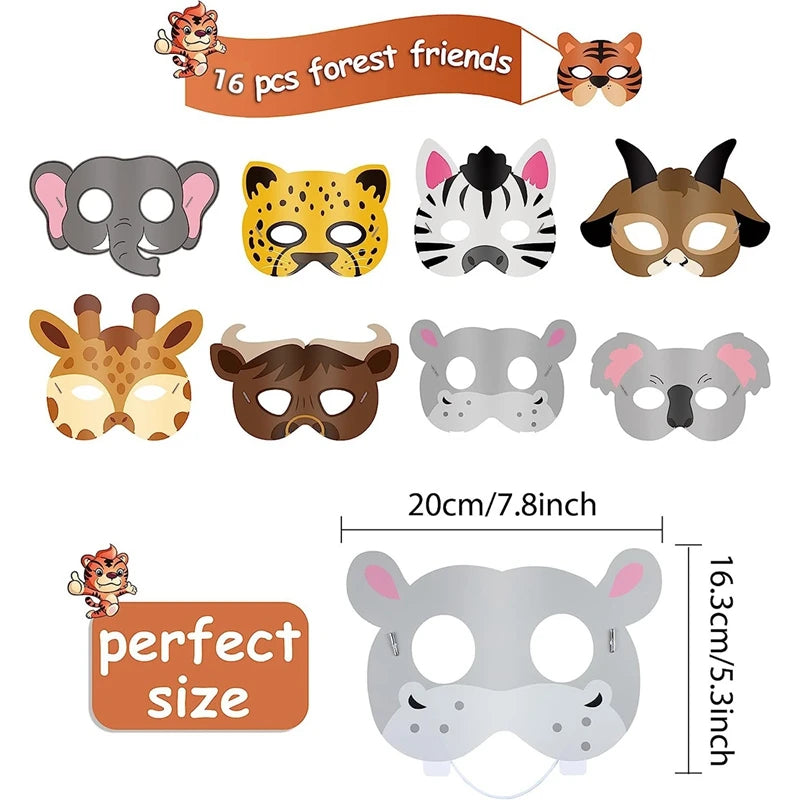 Jungle animal masks