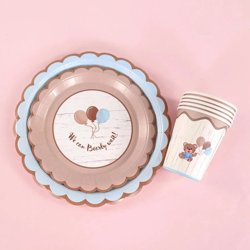 Teddy Bear Disposable Tableware Set