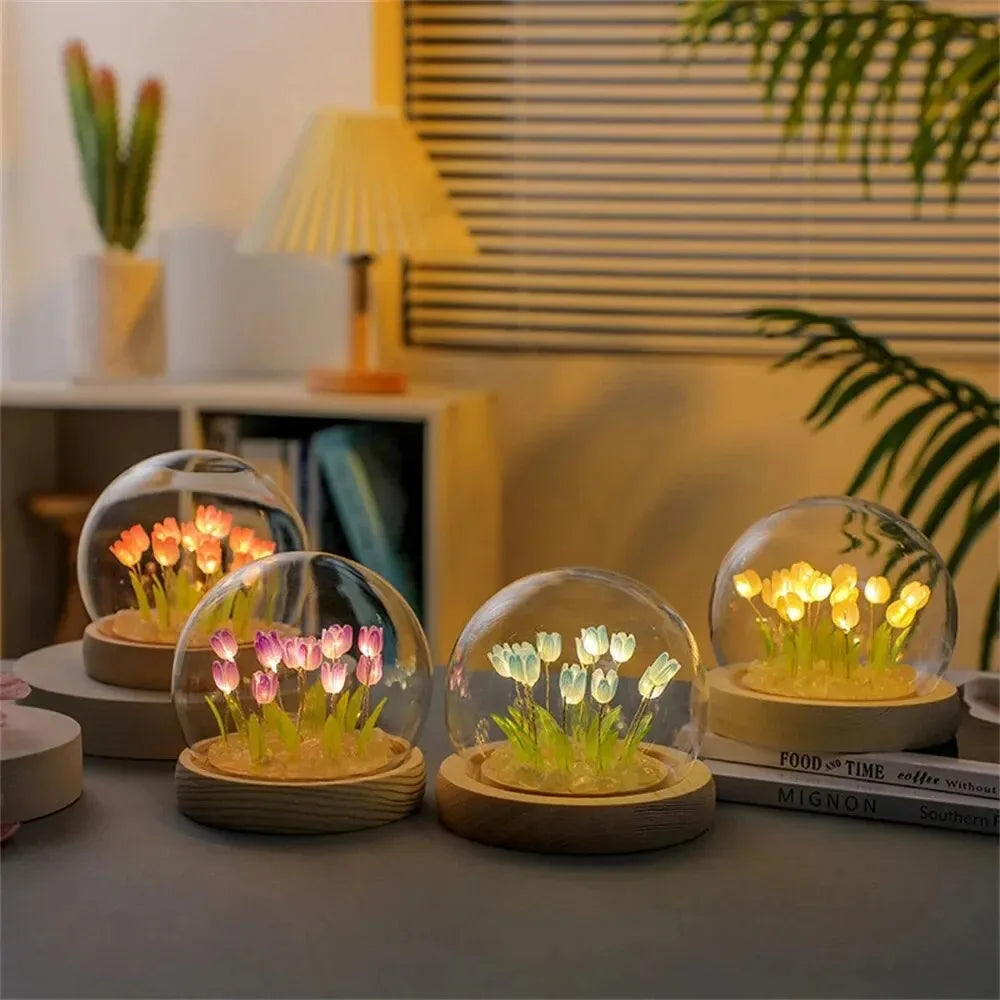 DIY tulip light ball for home decoration