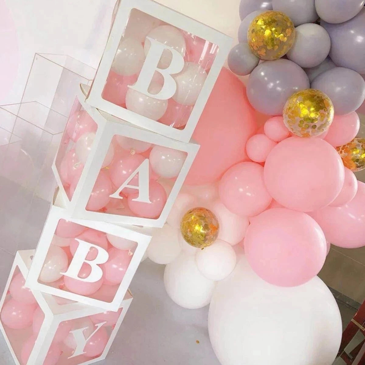 Buchstabenboxen für Geburtstage und Baby Shower