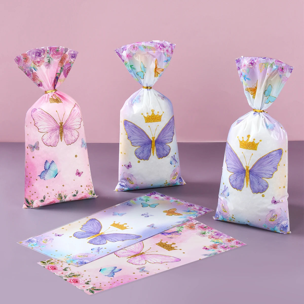 Butterfly gift bags for birthdays