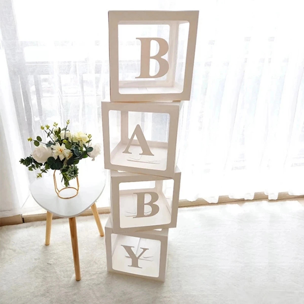 Buchstabenboxen für Geburtstage und Baby Shower