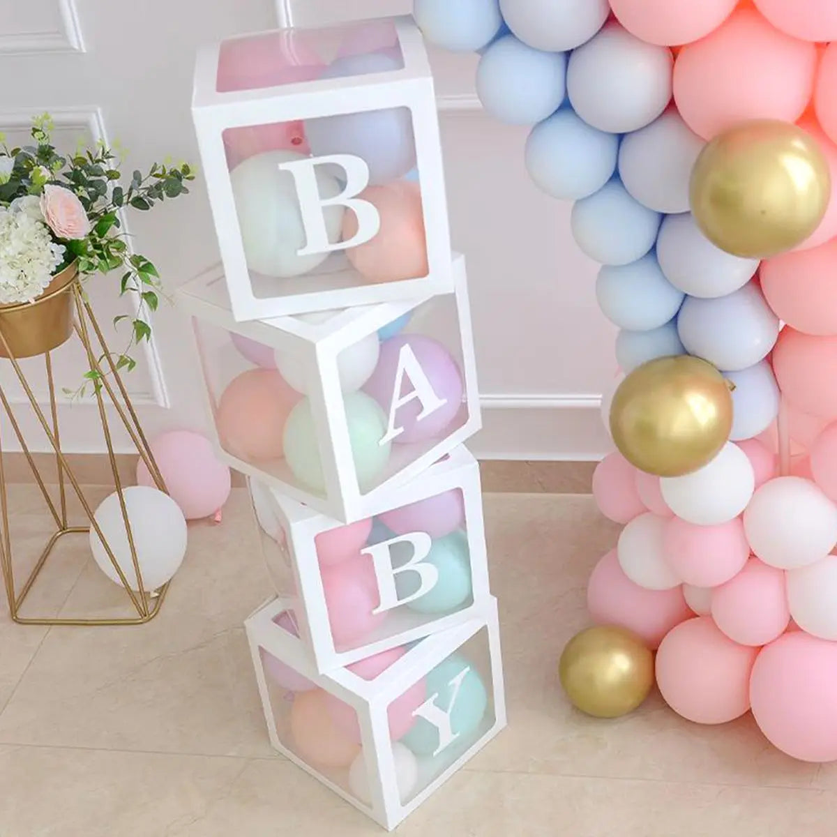 Buchstabenboxen für Geburtstage und Baby Shower