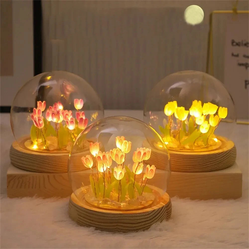 DIY Tulpen Lichtkugel für Home Deko