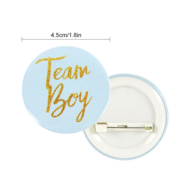 Gender Reveal Team Pins