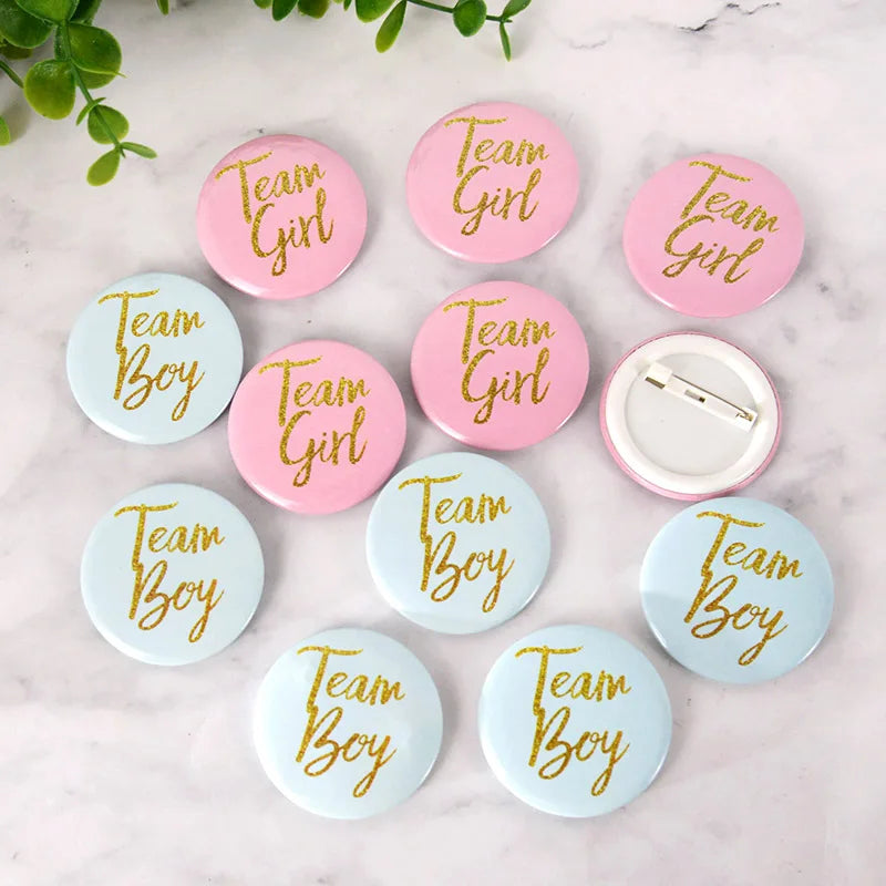 Gender Reveal Team Pins