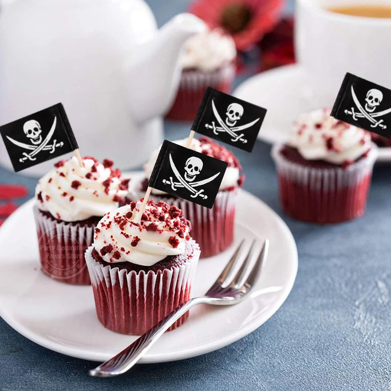 Piratenflagge Muffin Topper