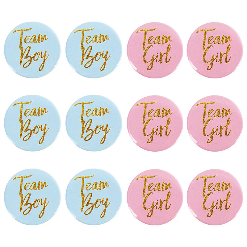 Gender Reveal Team Pins