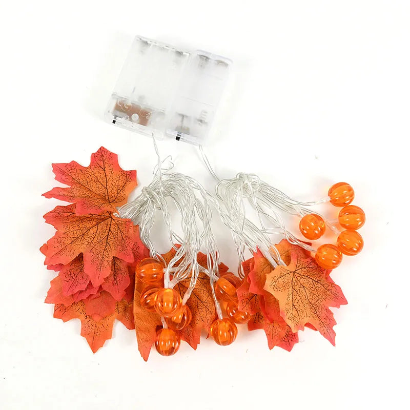 Halloween maple leaf garland