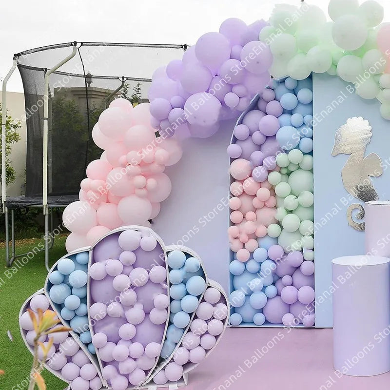 DIY shell balloon holder decoration