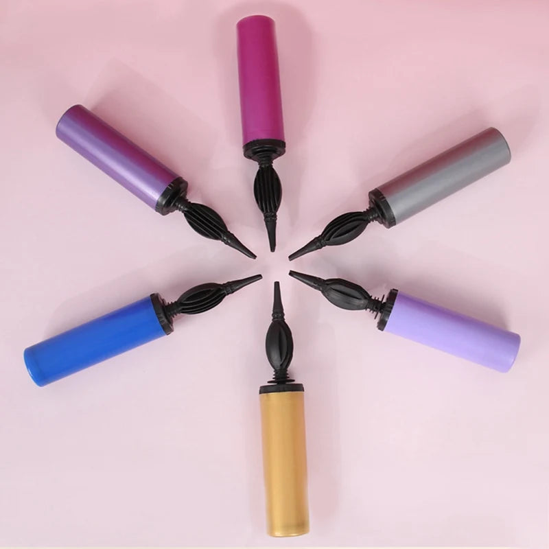 Balloon pump in different colors and sizes