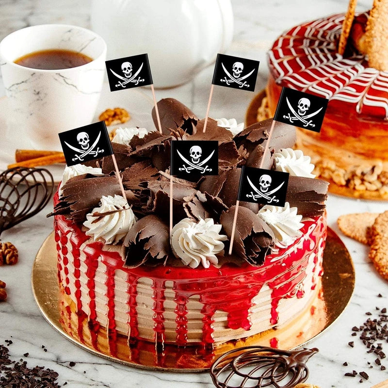 Piratenflagge Muffin Topper