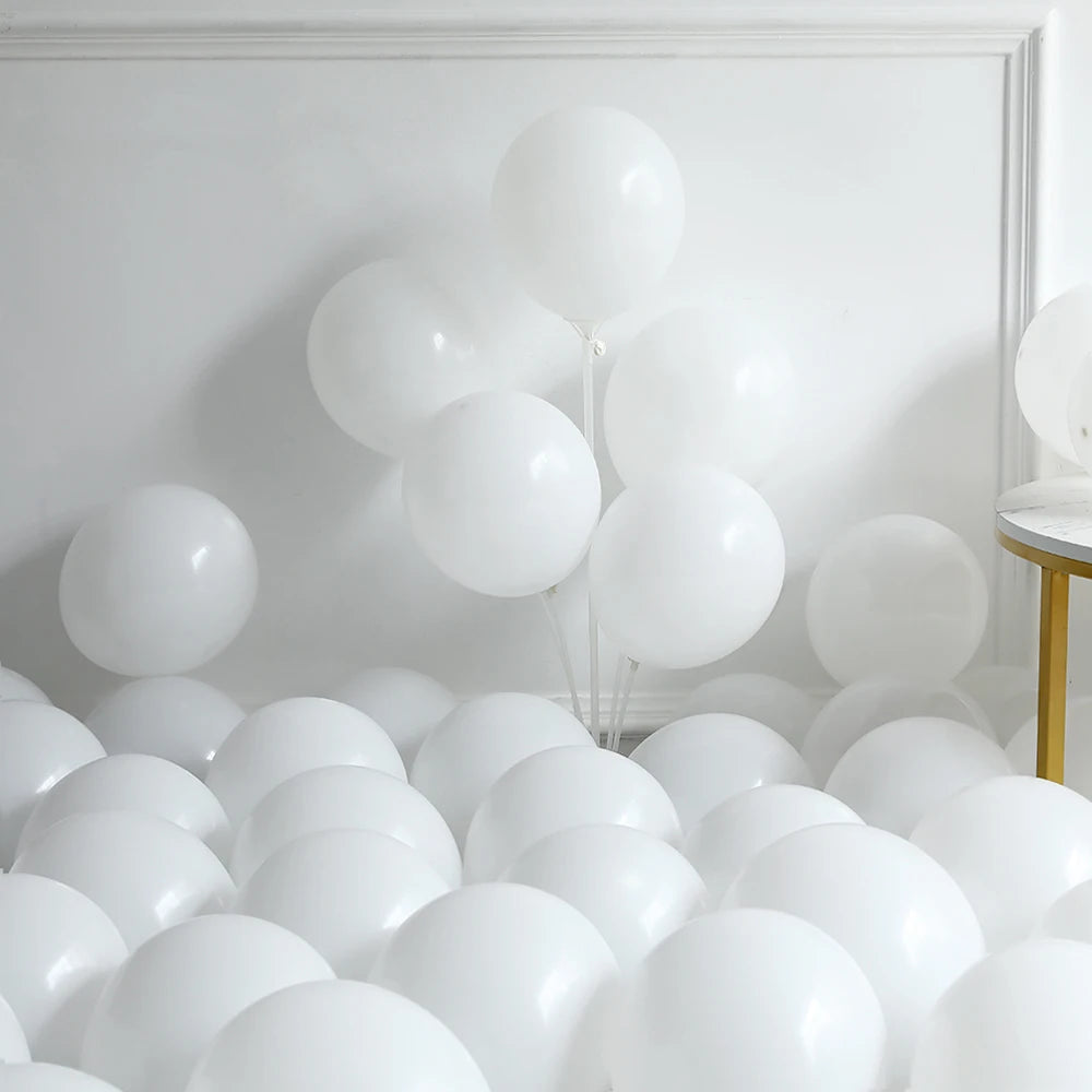 Black and white balloon set for birthdays