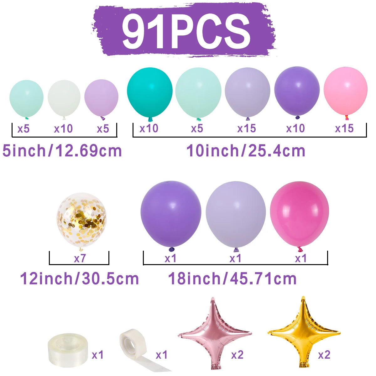 Unicorn Balloon Decoration Set