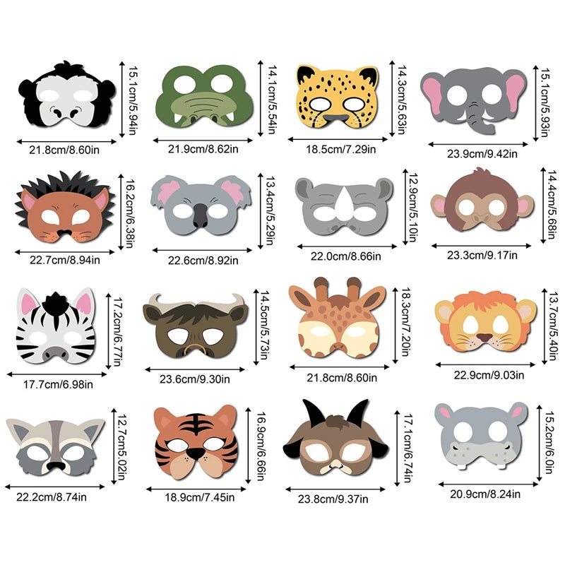 Jungle animal masks