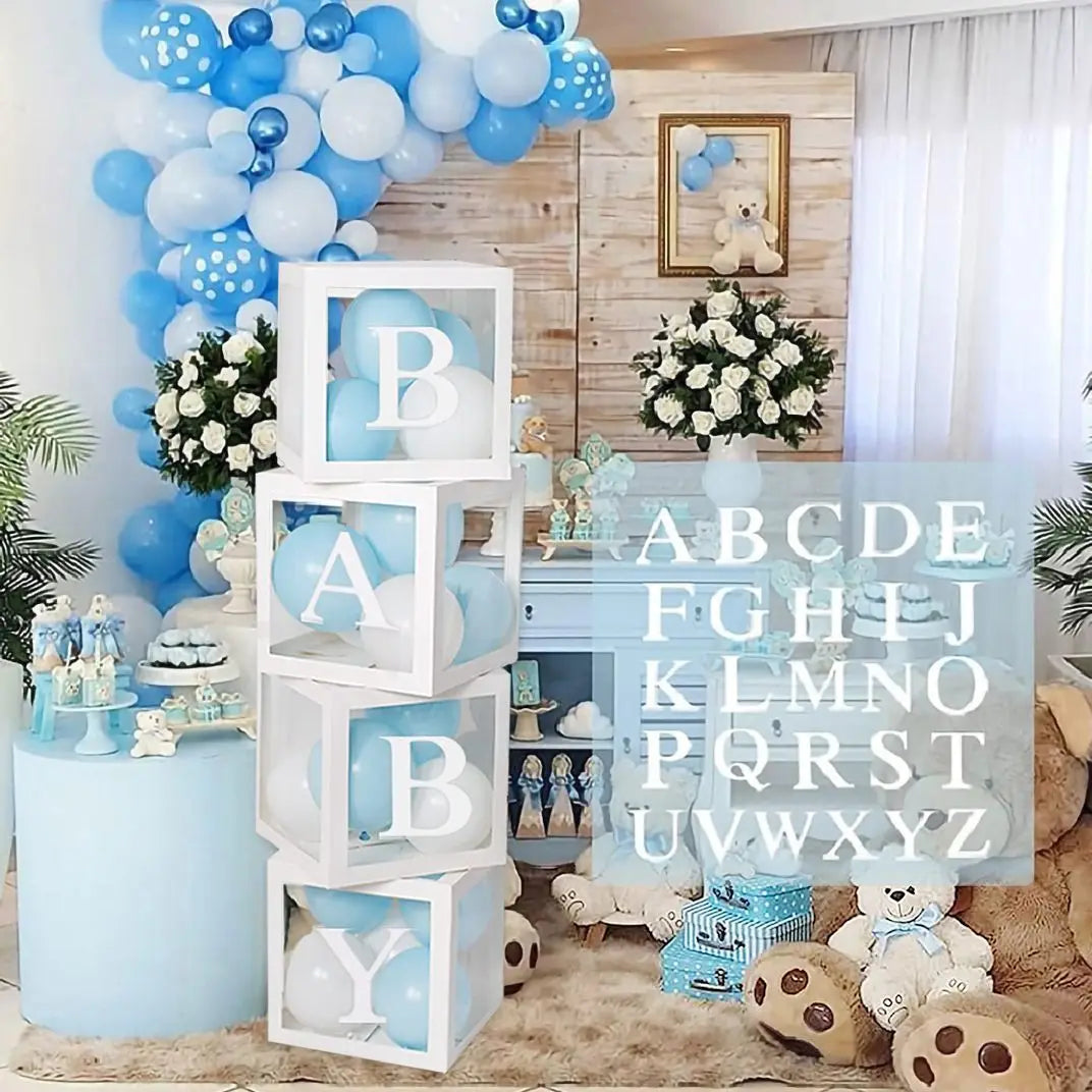 Buchstabenboxen für Geburtstage und Baby Shower