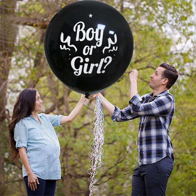 Large Gender Reveal Latex Balloon