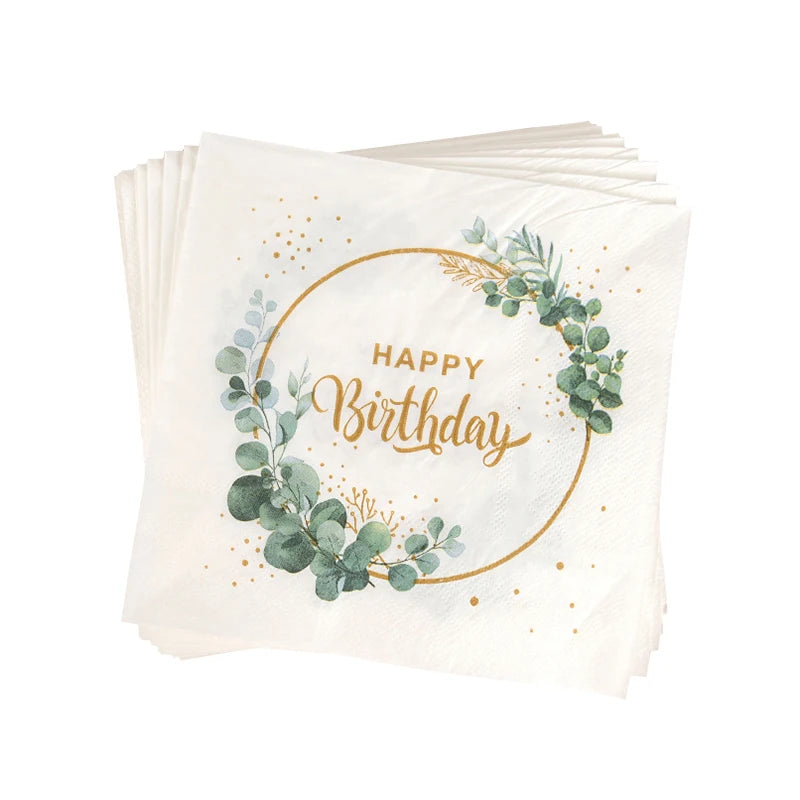 Disposable tableware birthday