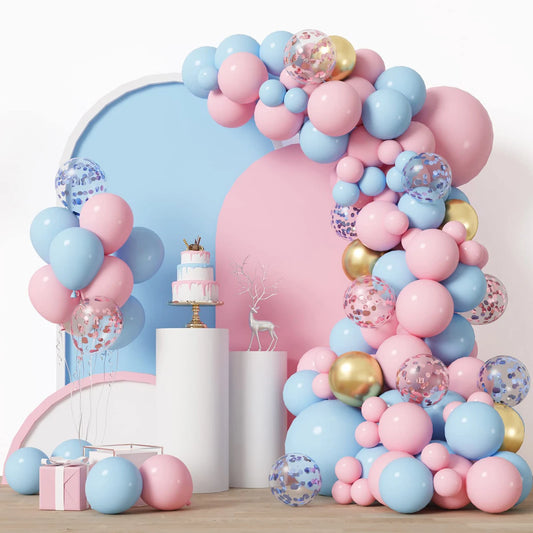 Pink Blau Ballon Set für Geburtstage und Gender Reveal Party