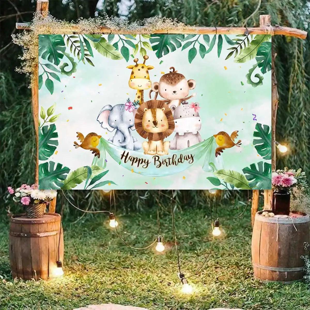 Jungle Party Backdrop