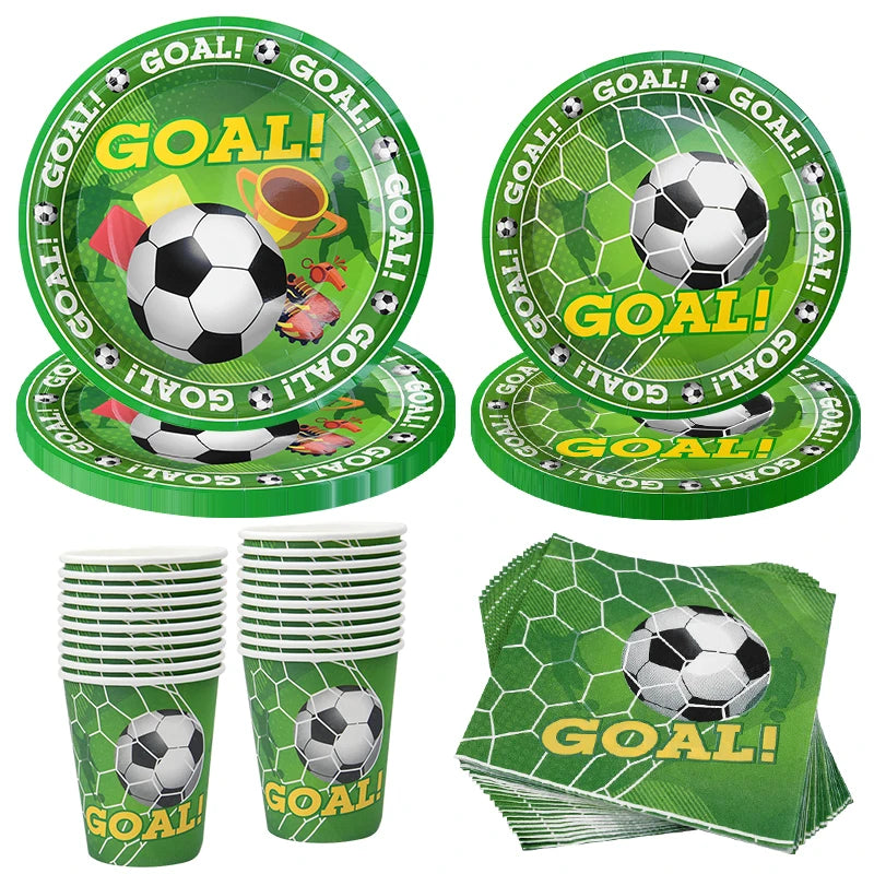 Football Party Disposable Tableware Set