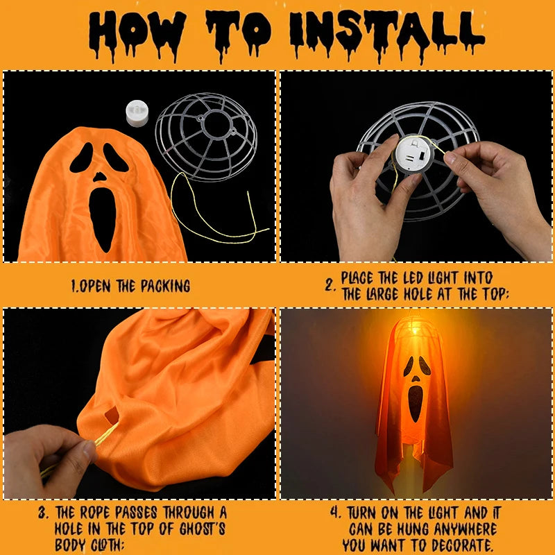 Halloween LED ghost decoration