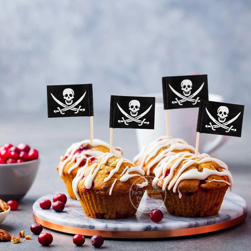 Piratenflagge Muffin Topper